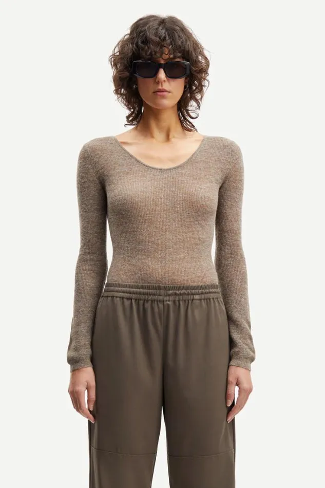 Woman Rose Body 14949 Major Brown Samse Samse Knitwear