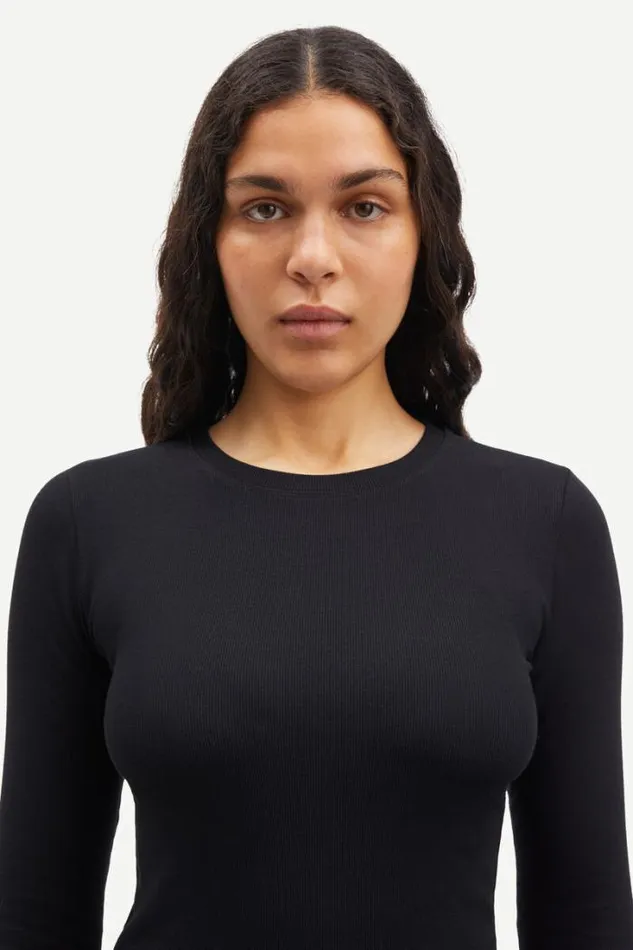Woman Saalexa Midi Dress 7542 Black Samse Samse Dresses and Jumpsuits