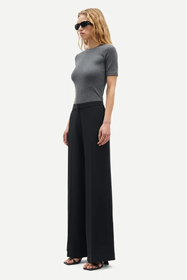 Woman Saalexo Tshirt 7542 Dark Grey Mel Samse Samse Tshirts