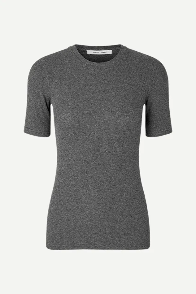 Woman Saalexo Tshirt 7542 Dark Grey Mel Samse Samse Tshirts