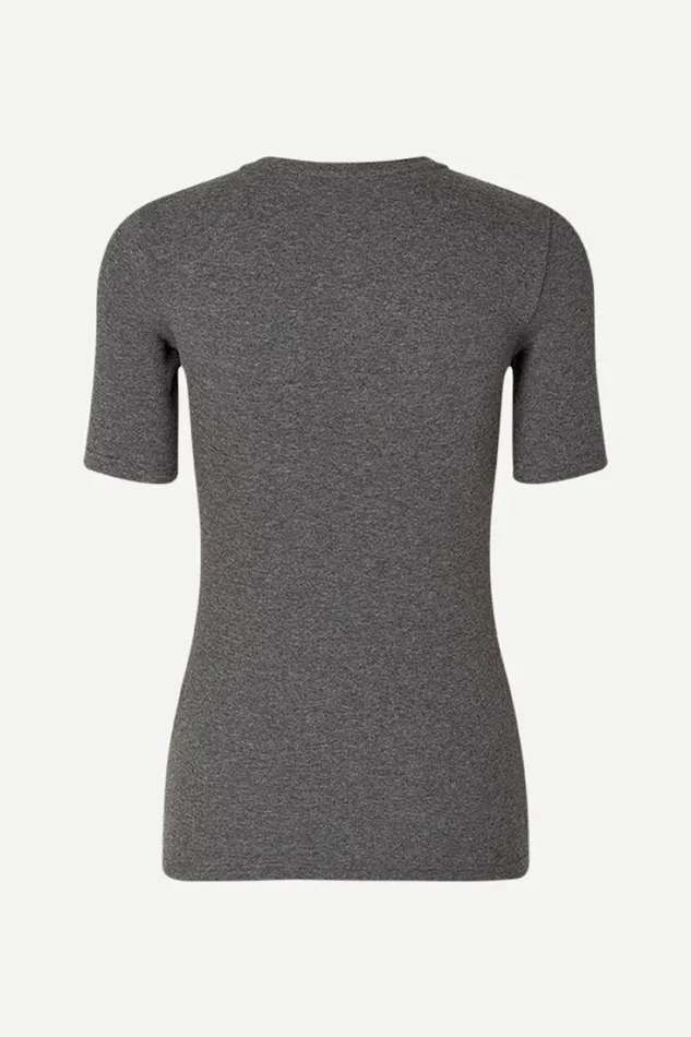 Woman Saalexo Tshirt 7542 Dark Grey Mel Samse Samse Tshirts