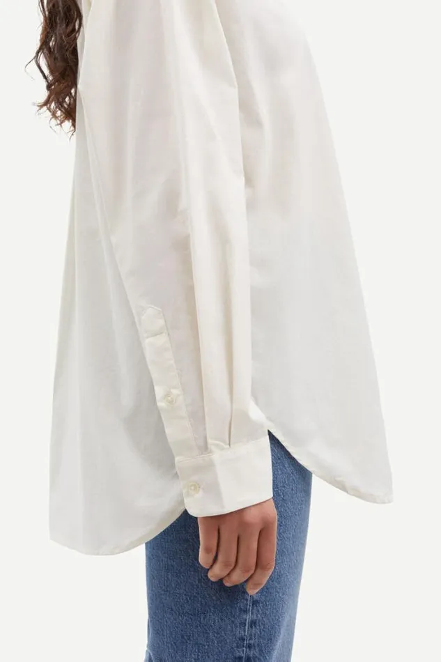 Woman Saalfrida Shirt 15091 Clear Cream Samse Samse Shirts and Blouses