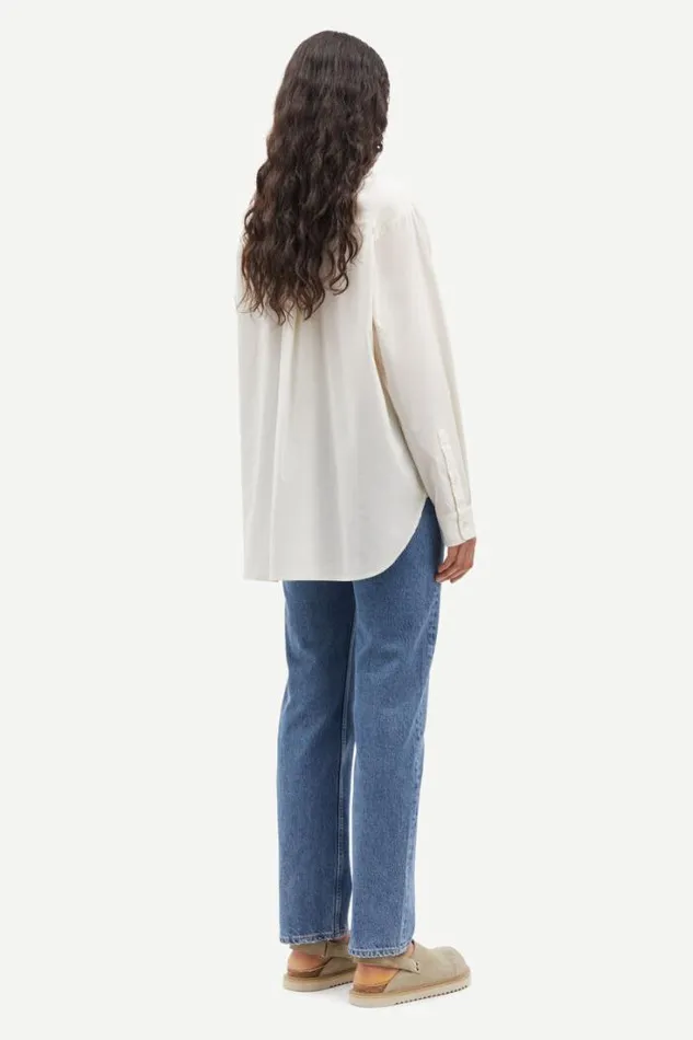 Woman Saalfrida Shirt 15091 Clear Cream Samse Samse Shirts and Blouses