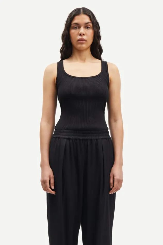 Woman Saamanza Tank Top 15120 Black Samse Samse Tshirts