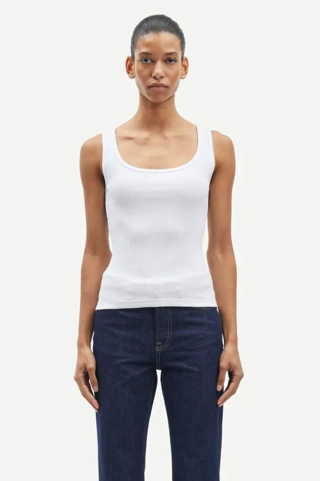 Woman Saamanza Tank Top 15120 White Samse Samse Tshirts