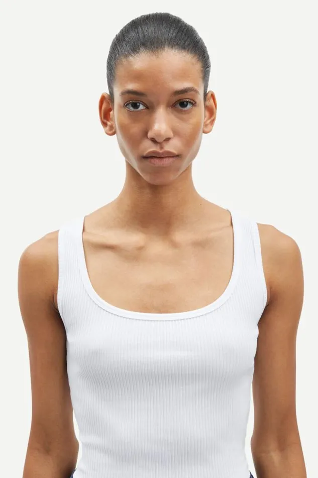 Woman Saamanza Tank Top 15120 White Samse Samse Tshirts