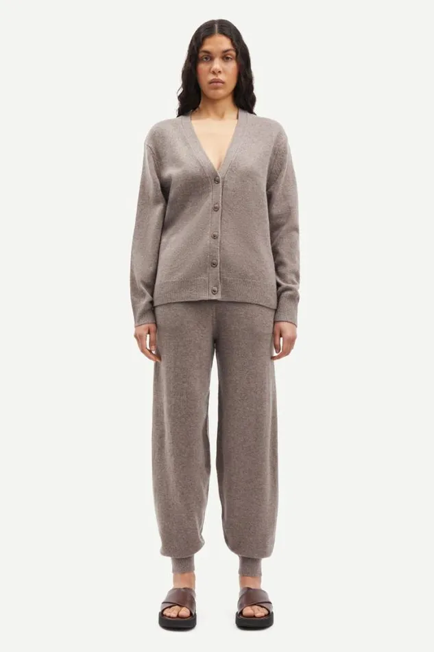 Woman Sacharlotte Knit Cardigan 15010 Grey Blue Mel Samse Samse Matching Sets