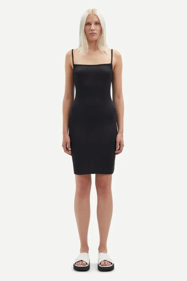 Woman Safaye Slip Dress 15081 Black Samse Samse Dresses and Jumpsuits