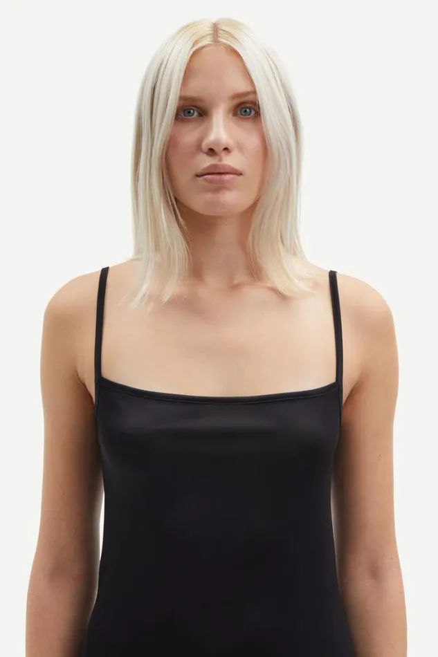 Woman Safaye Slip Dress 15081 Black Samse Samse Dresses and Jumpsuits