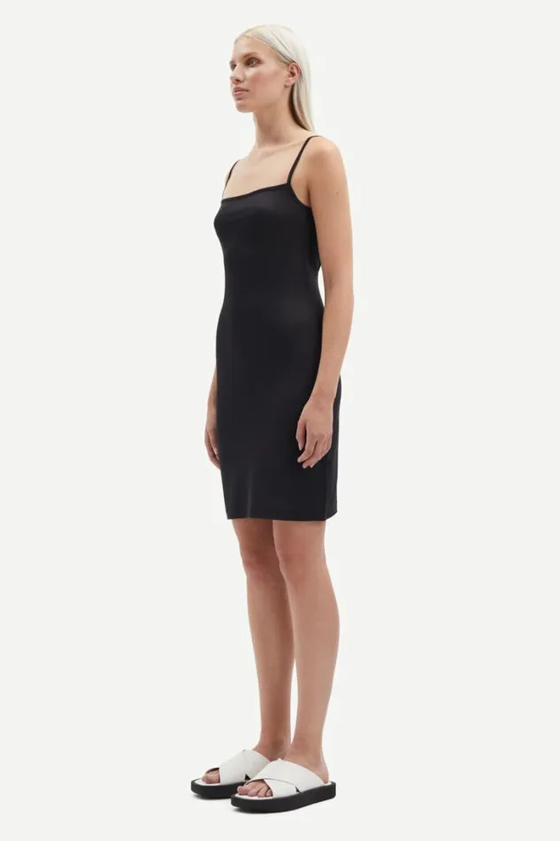 Woman Safaye Slip Dress 15081 Black Samse Samse Dresses and Jumpsuits