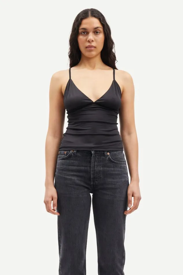 Woman Safaye Strap Top 15081 Black Samse Samse Tshirts