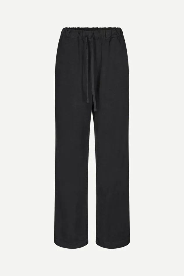 Woman Sahoysa Trousers 14982 Washed Black Samse Samse Matching Sets