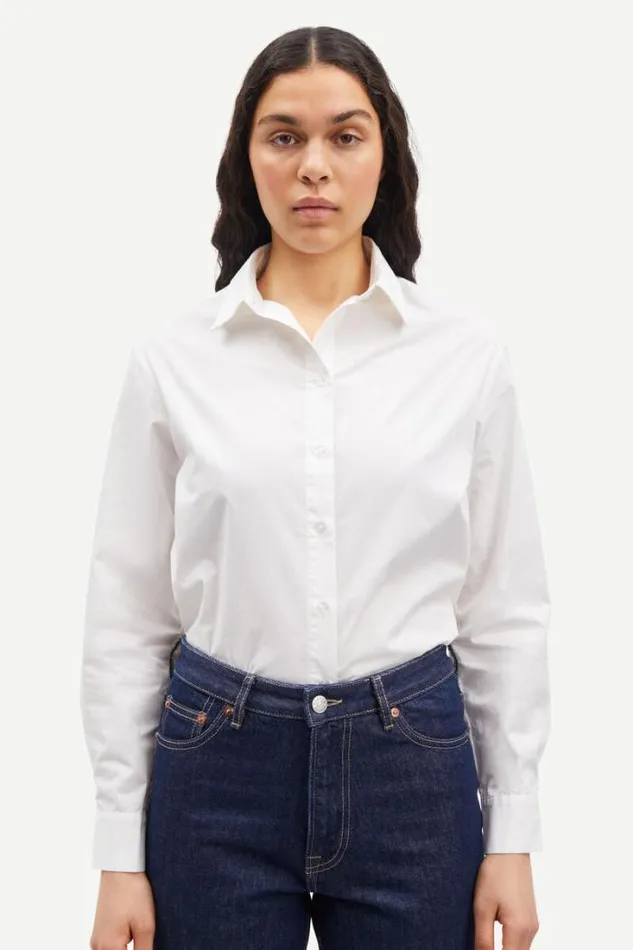 Woman Samadisoni Shirt 15090 White Samse Samse Shirts and Blouses