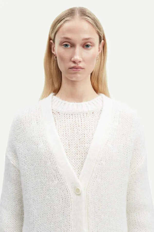 Woman Sarah Cardigan 14943 White Samse Samse Knitwear