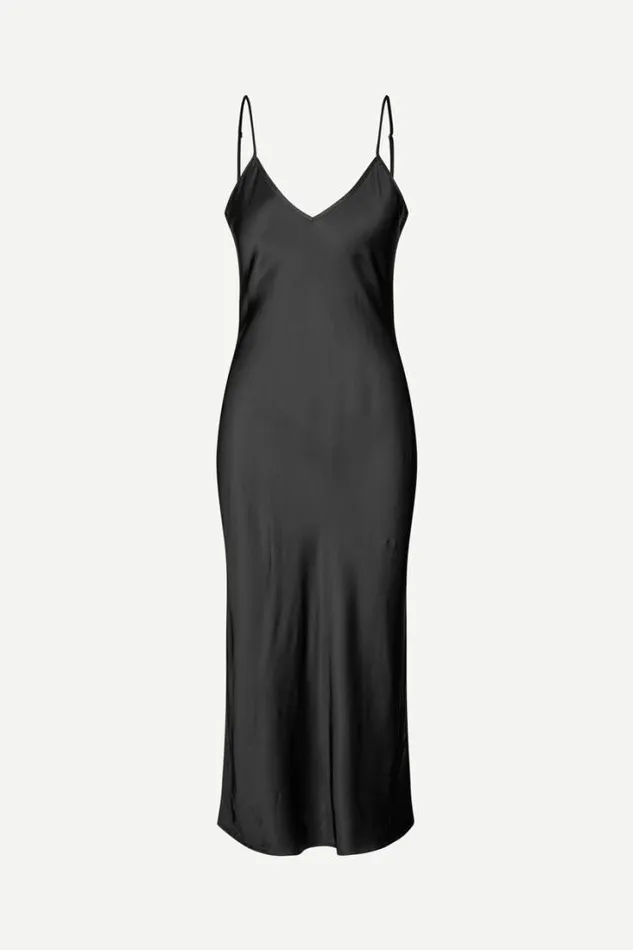 Woman Sasharon Strap Dress 14905 Black Samse Samse Dresses and Jumpsuits