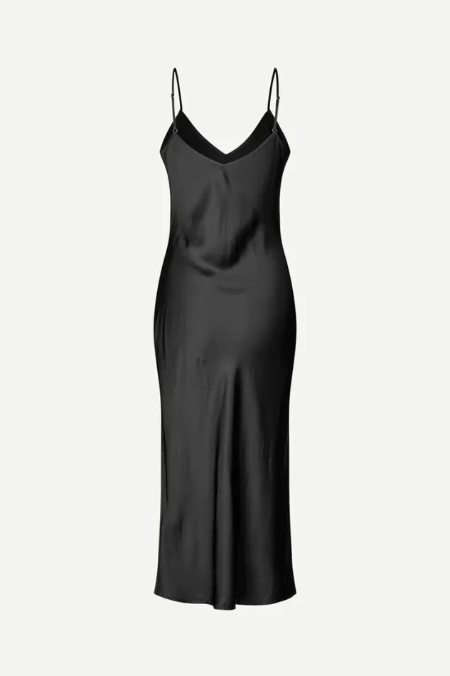 Woman Sasharon Strap Dress 14905 Black Samse Samse Dresses and Jumpsuits