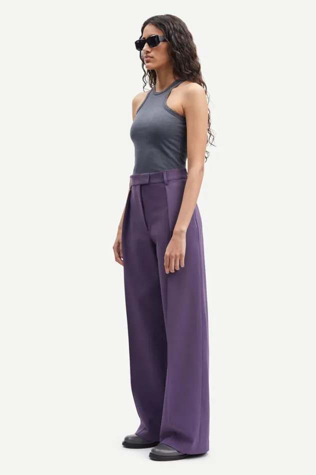 Woman Selena Trousers 14890 Sweet Grape Samse Samse Matching Sets