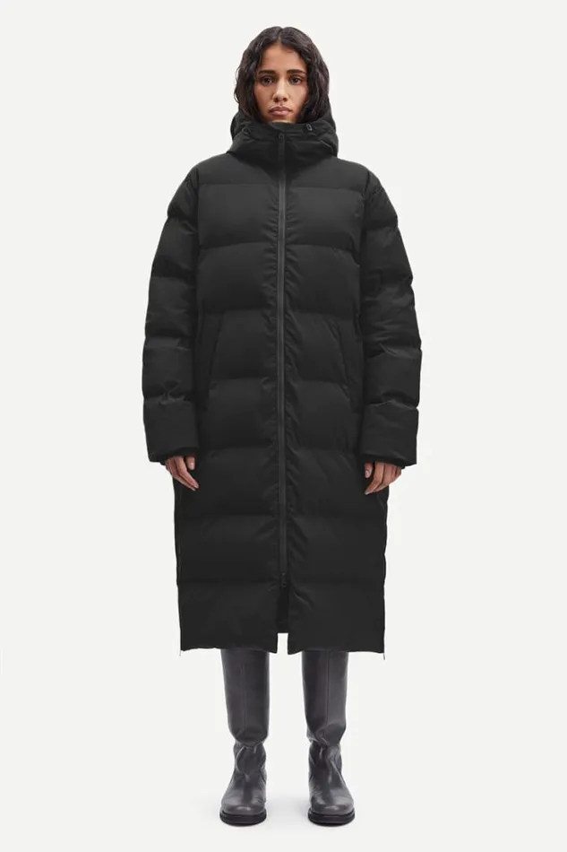 Woman Sera Coat 12891 Black Samse Samse Jackets and Coats