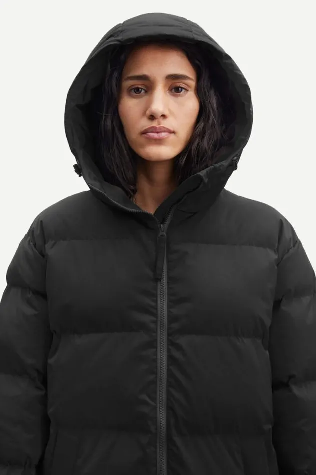 Woman Sera Coat 12891 Black Samse Samse Jackets and Coats