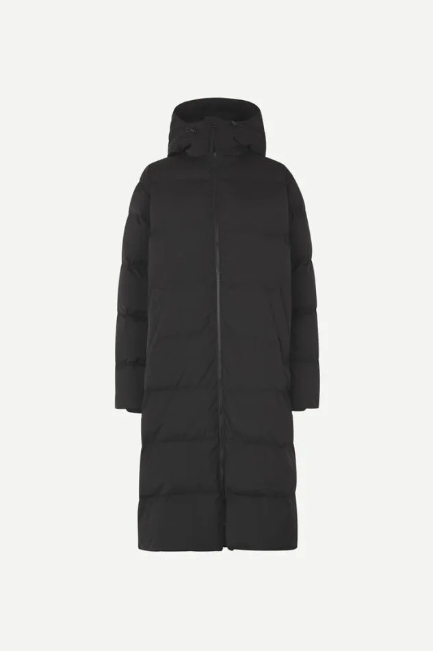 Woman Sera Coat 12891 Black Samse Samse Jackets and Coats
