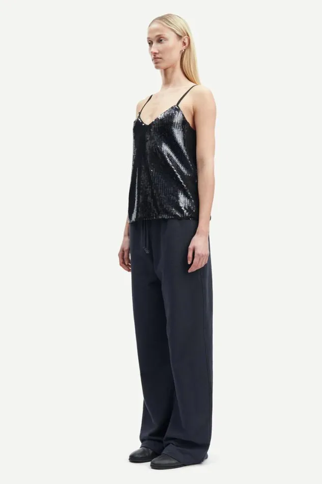 Woman Sharon Strap Top 14904 Black Samse Samse Matching Sets