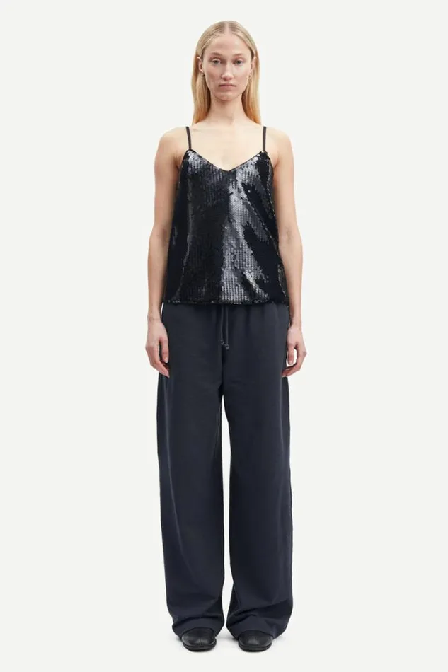 Woman Sharon Strap Top 14904 Black Samse Samse Matching Sets