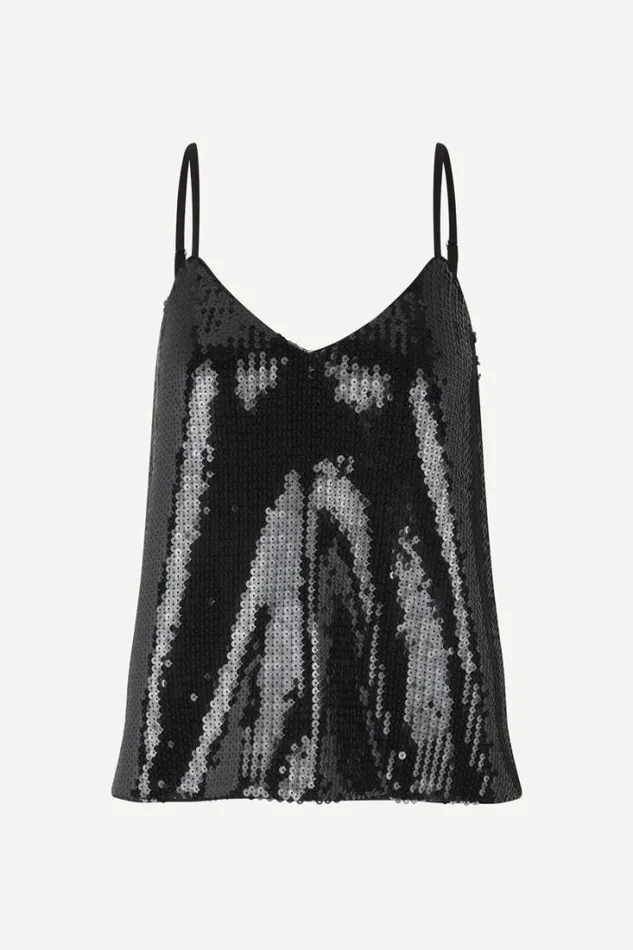 Woman Sharon Strap Top 14904 Black Samse Samse Matching Sets