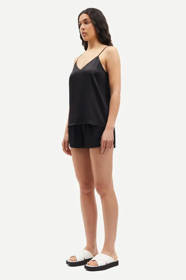 Woman Sharon Strap Top 14905 Black Samse Samse Matching Sets