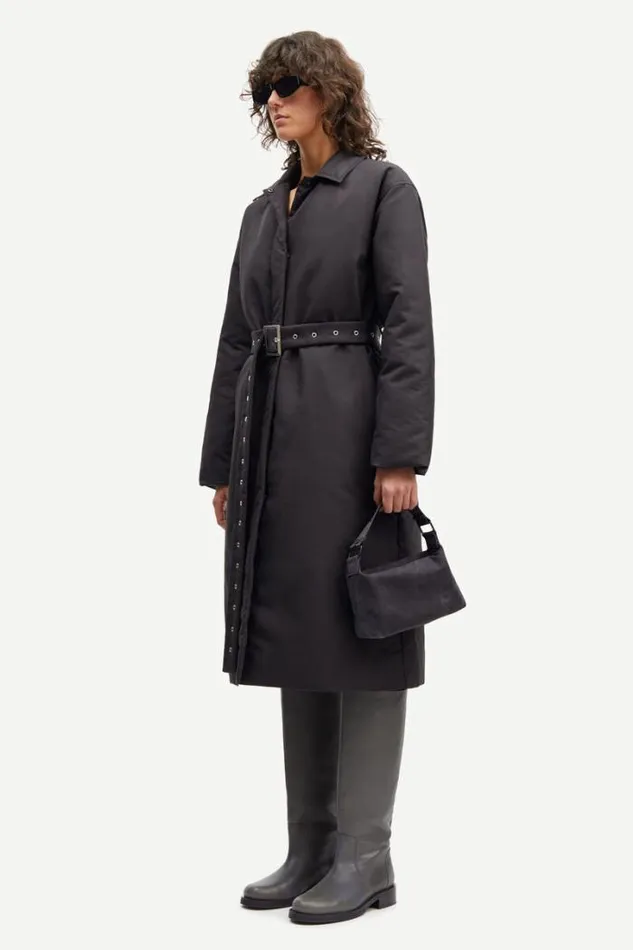 Woman Silvi Coat 14867 Black Samse Samse Jackets and Coats