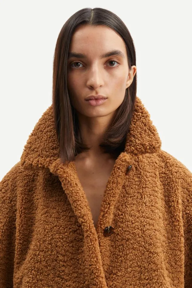 Woman Silvia Jacket 13181 Tobacco Brown Samse Samse Jackets and Coats
