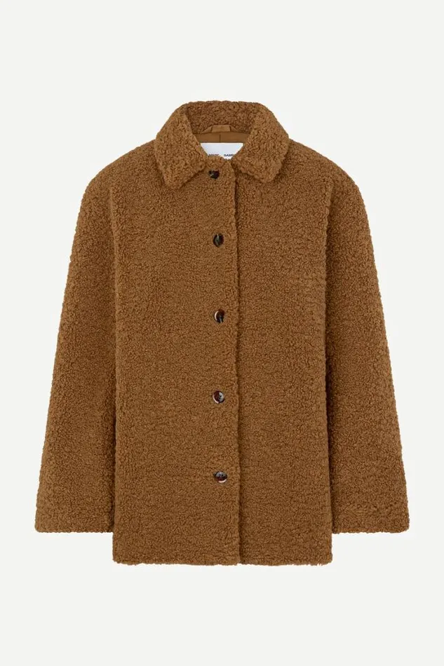 Woman Silvia Jacket 13181 Tobacco Brown Samse Samse Jackets and Coats