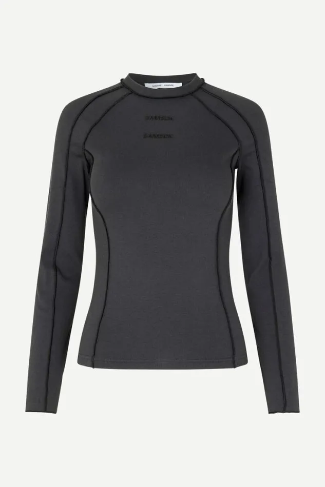 Woman Sloan Top 7542 Phantom Black Samse Samse Tshirts