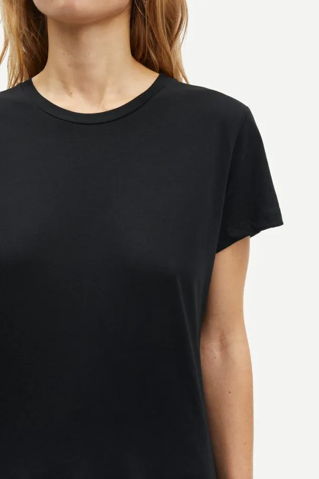 Woman Solly Tee Solid 205 Black Samse Samse Tshirts
