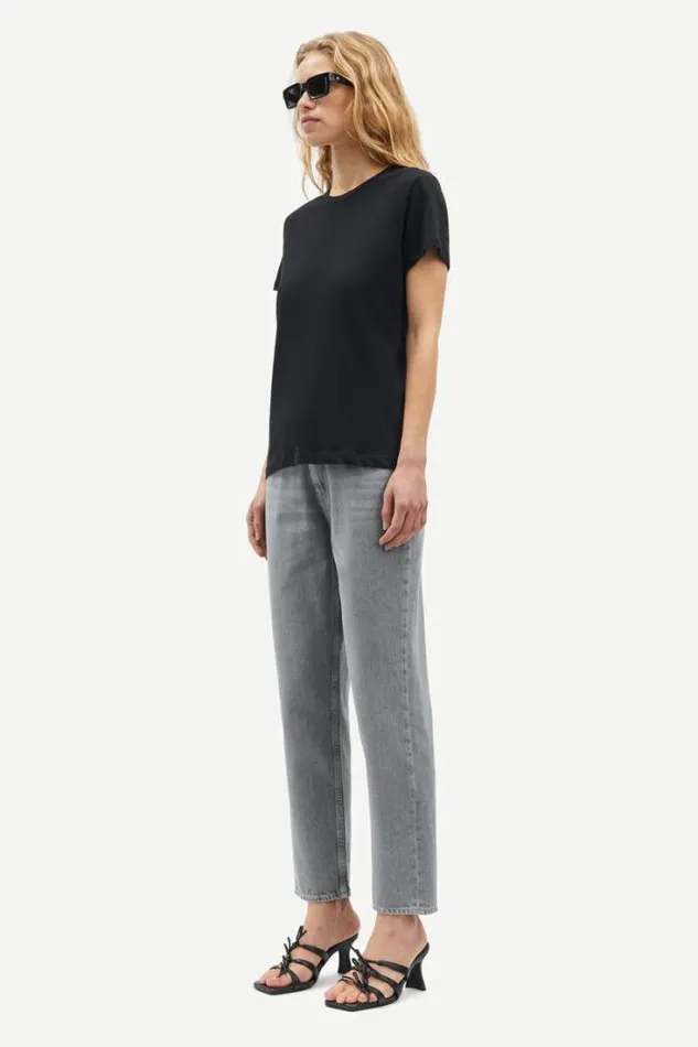 Woman Solly Tee Solid 205 Black Samse Samse Tshirts