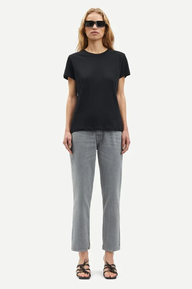 Woman Solly Tee Solid 205 Black Samse Samse Tshirts