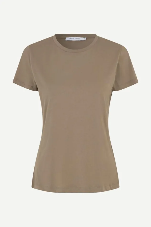 Woman Solly Tee Solid 205 Brindle Samse Samse Tshirts