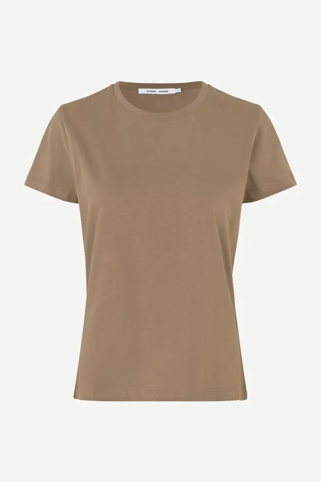 Woman Solly Tee Solid 205 Chocolate Chip Samse Samse Tshirts