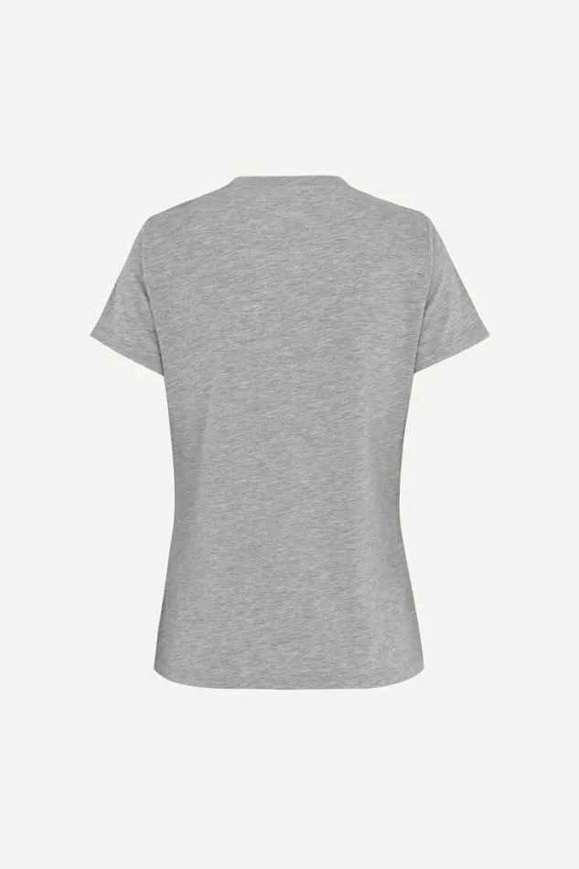 Woman Solly Tee Solid 205 Grey Mel Samse Samse Tshirts