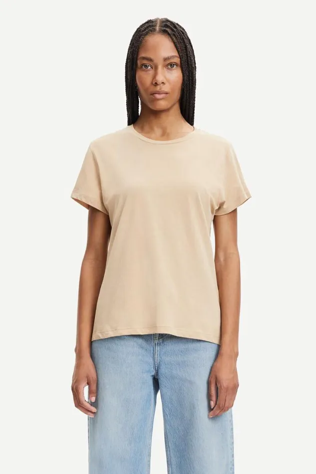 Woman Solly Tee Solid 205 Hummus Samse Samse Tshirts