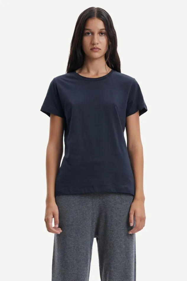 Woman Solly Tee Solid 205 Sky Captain Samse Samse Tshirts