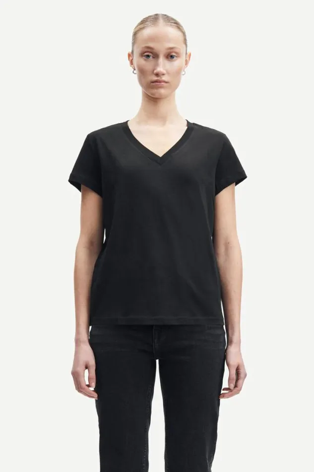 Woman Solly Vn Tshirt 205 Black Samse Samse Tshirts