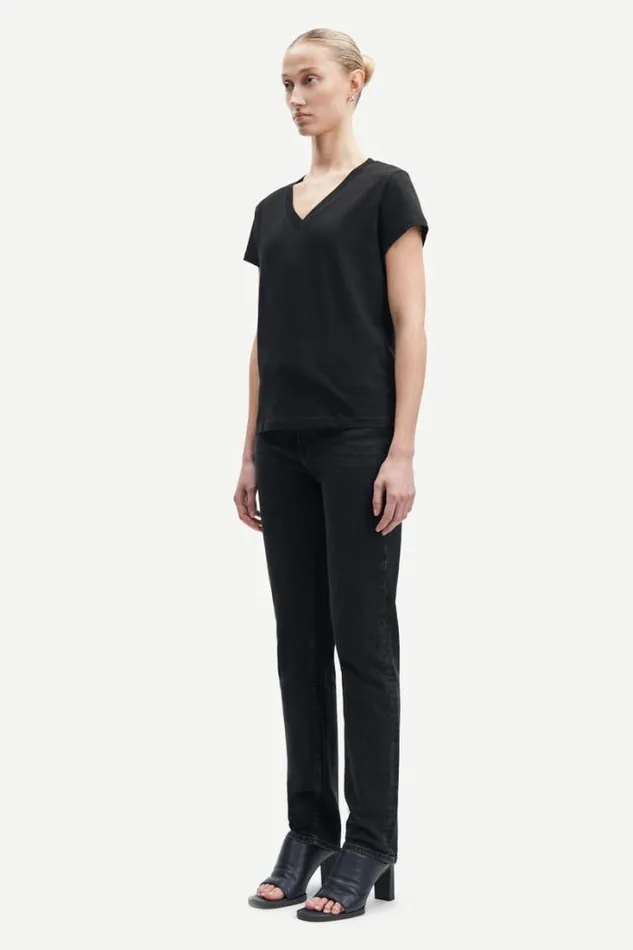 Woman Solly Vn Tshirt 205 Black Samse Samse Tshirts