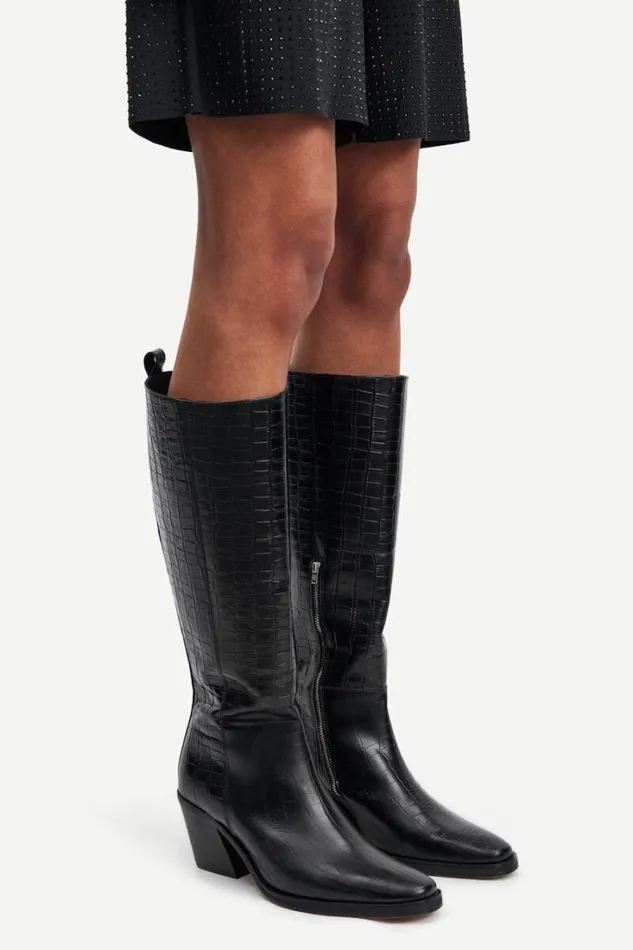 Woman Sophia Boots High 15063 Black Samse Samse Shoes
