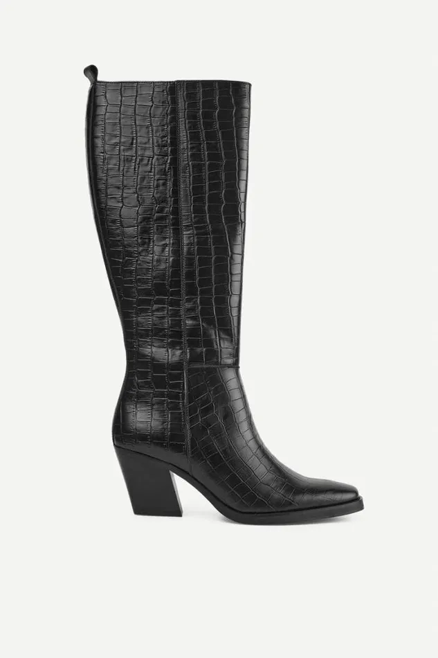 Woman Sophia Boots High 15063 Black Samse Samse Shoes