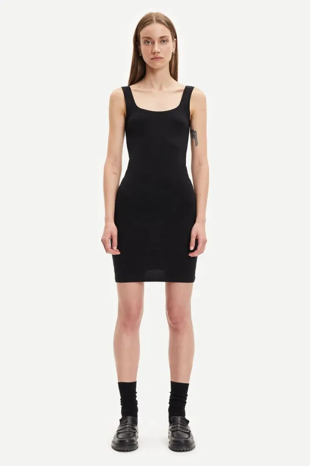 Woman Sue Long Solid 265 Black Samse Samse Tshirts