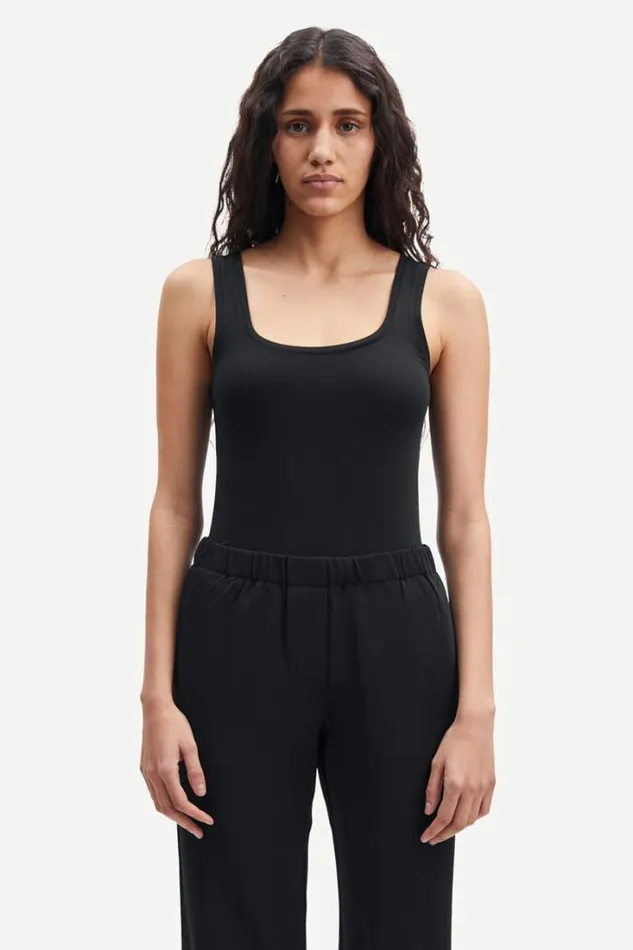 Woman Sue Solid 265 Black Samse Samse Tshirts