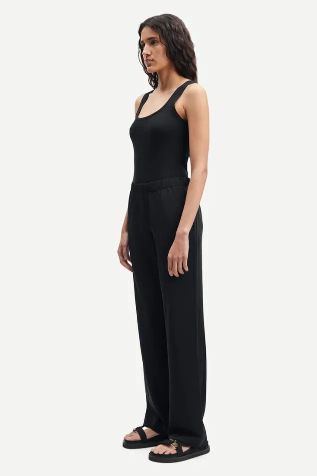 Woman Sue Solid 265 Black Samse Samse Tshirts