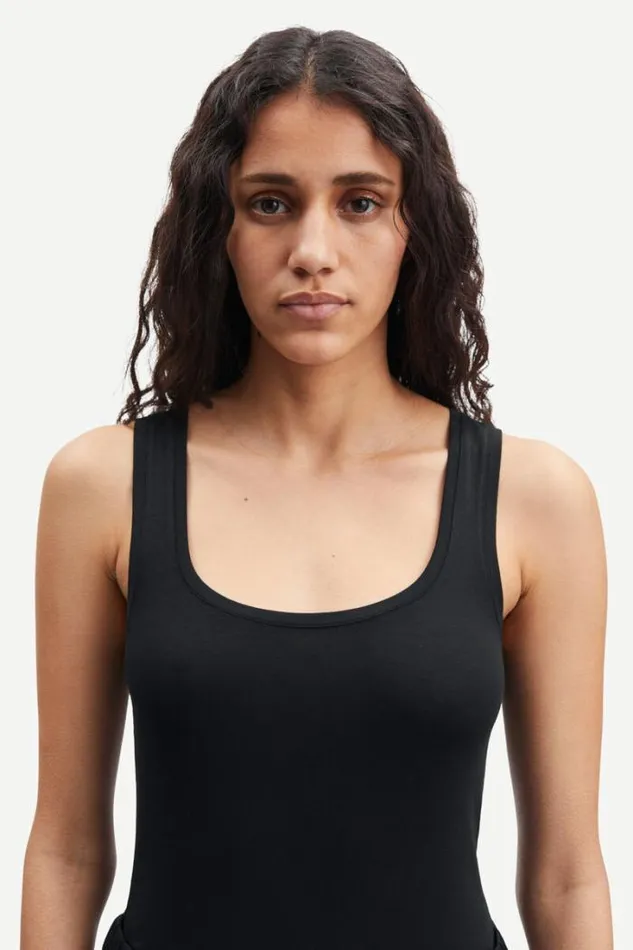 Woman Sue Solid 265 Black Samse Samse Tshirts