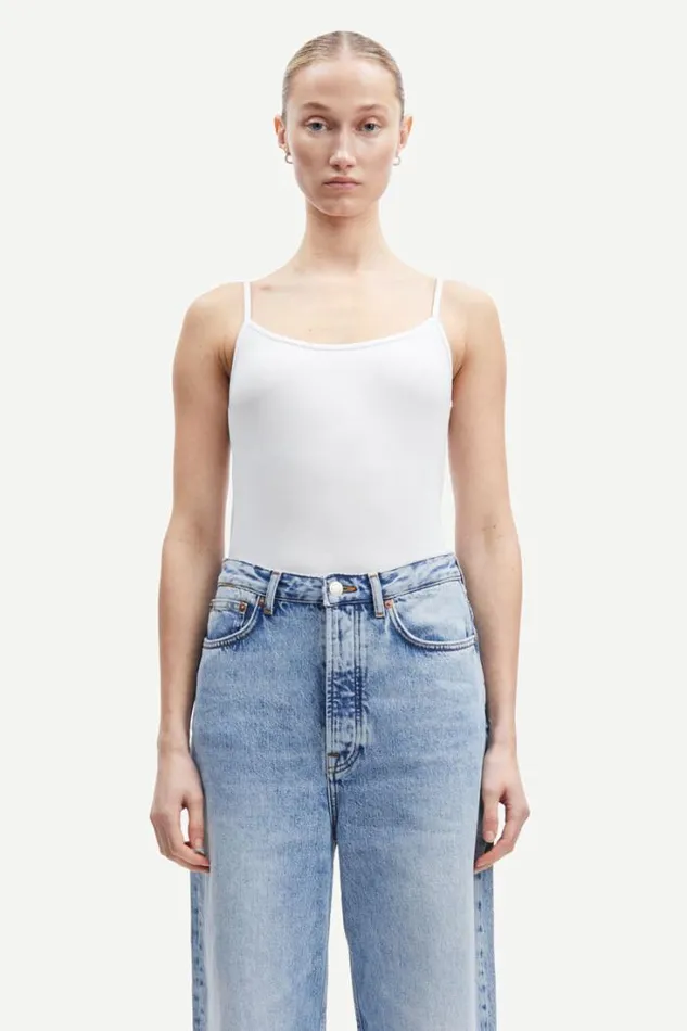Woman Talla Strap Top 265 White Samse Samse Tshirts