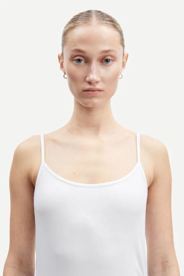 Woman Talla Strap Top 265 White Samse Samse Tshirts
